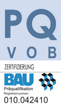 PQ VOB Zertifizierung Präqualifikation seit 2012 – Bernshausen Bau